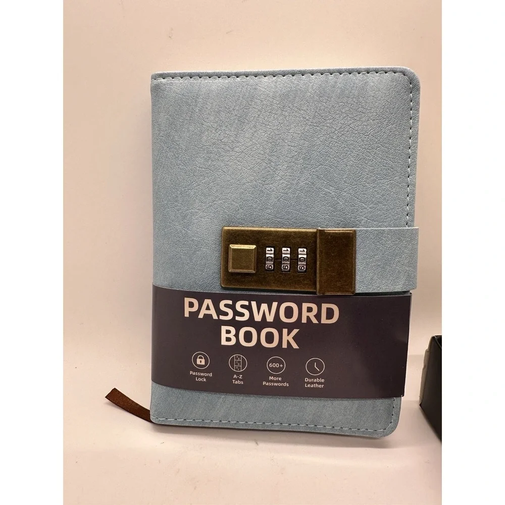 Wemate Password Book With‎ Lock, Password Book With Alphabetical Tabs